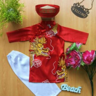 Set Áo dai rồng 2 đầu bé trai