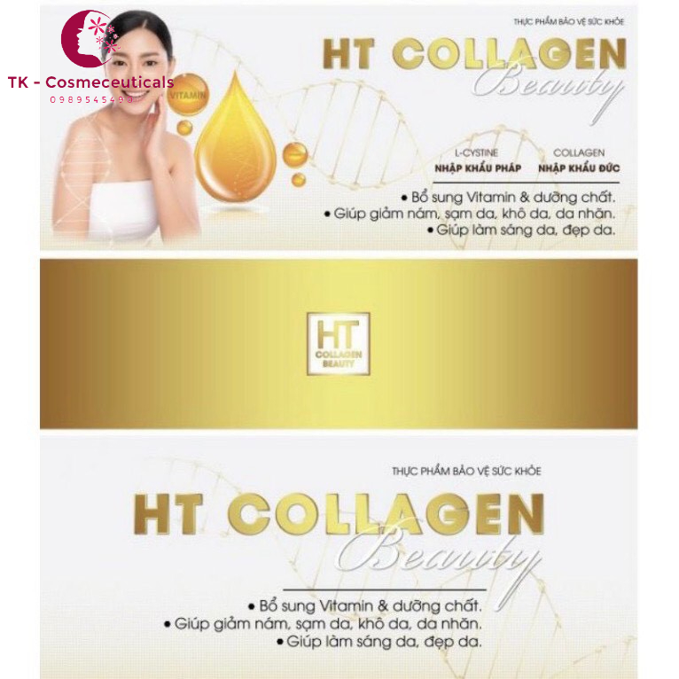 Viên Uống HT COLLAGEN Bổ Sung Nội Tiết Tố Giúp Sáng Da, Đẹp Da, Giảm Sạm Nám  - Hộp 30 Viên