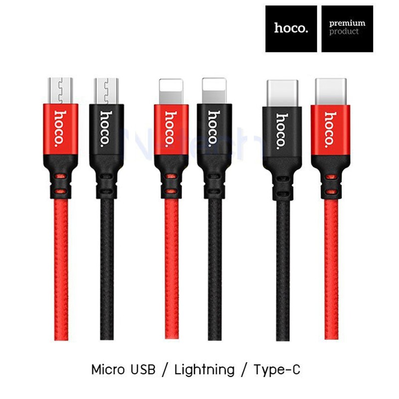Cáp Sạc Nhanh Hoco X14 Cho Iphone/Androi/TypeC - Dây Sạc Hoco X14