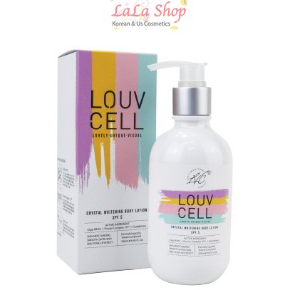 Kem Dưỡng Trắng Da Louv Cell Crystal Whitening Body Lotion