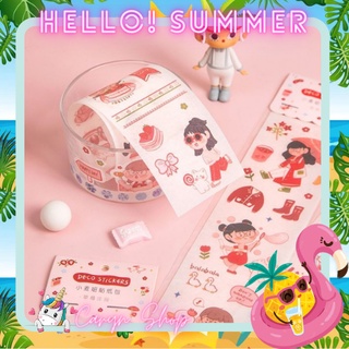 Sticker Dây Hình Cô Gái Dễ Thương
