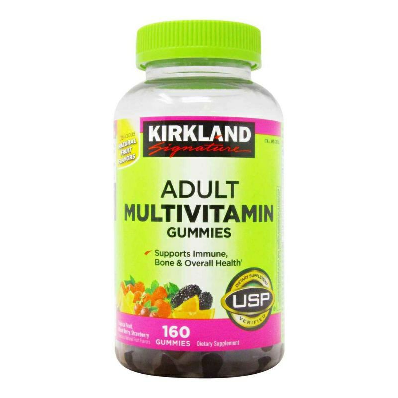 [1/2023] Kẹo dẻo bổ sung Vitamin Adult Multivitamin Gummies Kirkland 160 viên