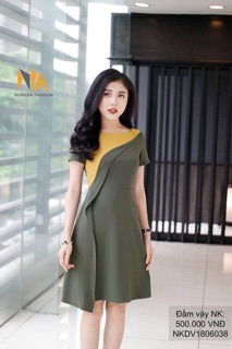 Đầm xoè A bèo thân phối