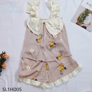 BỘ MẶC NHÀ 2 DÂY CHẤT LATIN SAM LUXURY M19