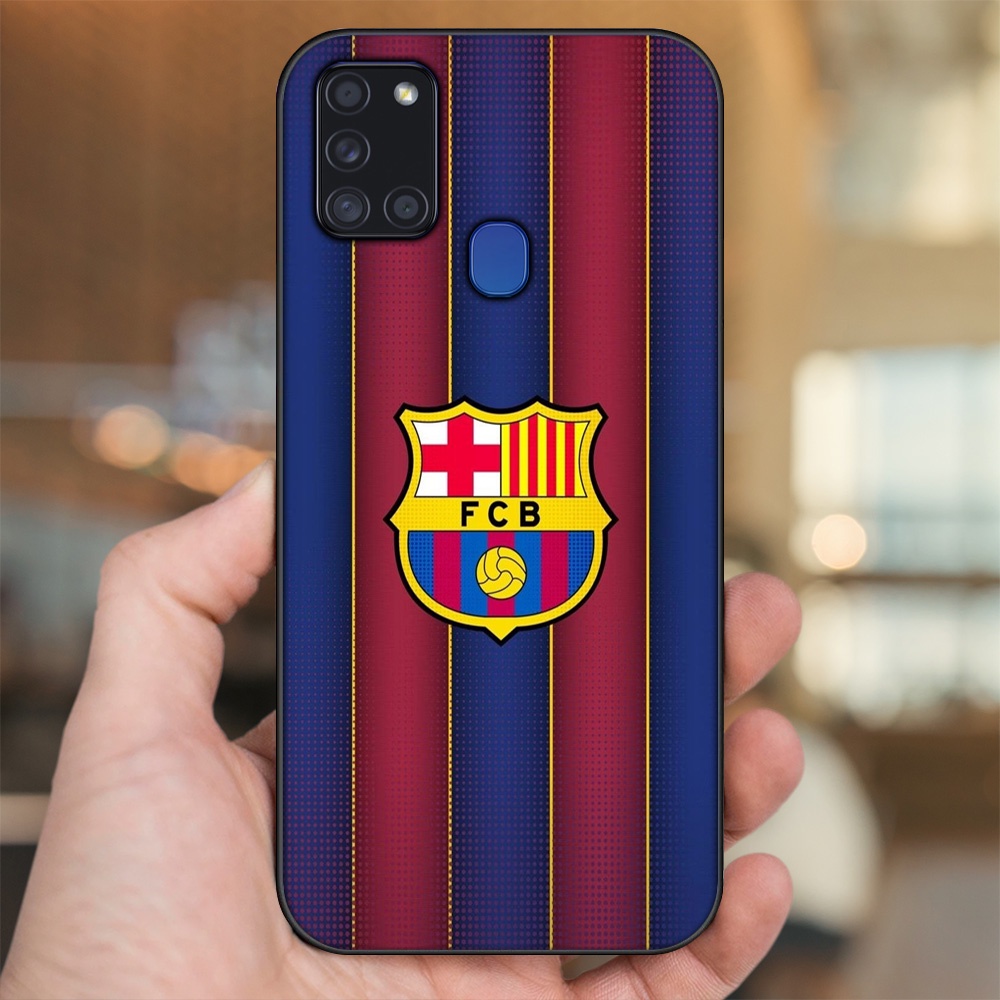 Ốp lưng Samsung A21S viền đen in hình Barcelona Barca