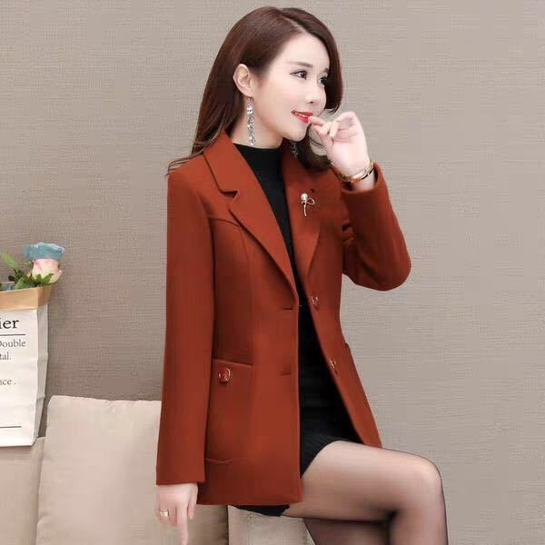 ❃❂Áo khoác đôi tuổi trung niên cho những phụ nữ ốm nhom dành len thời trang ngắn.