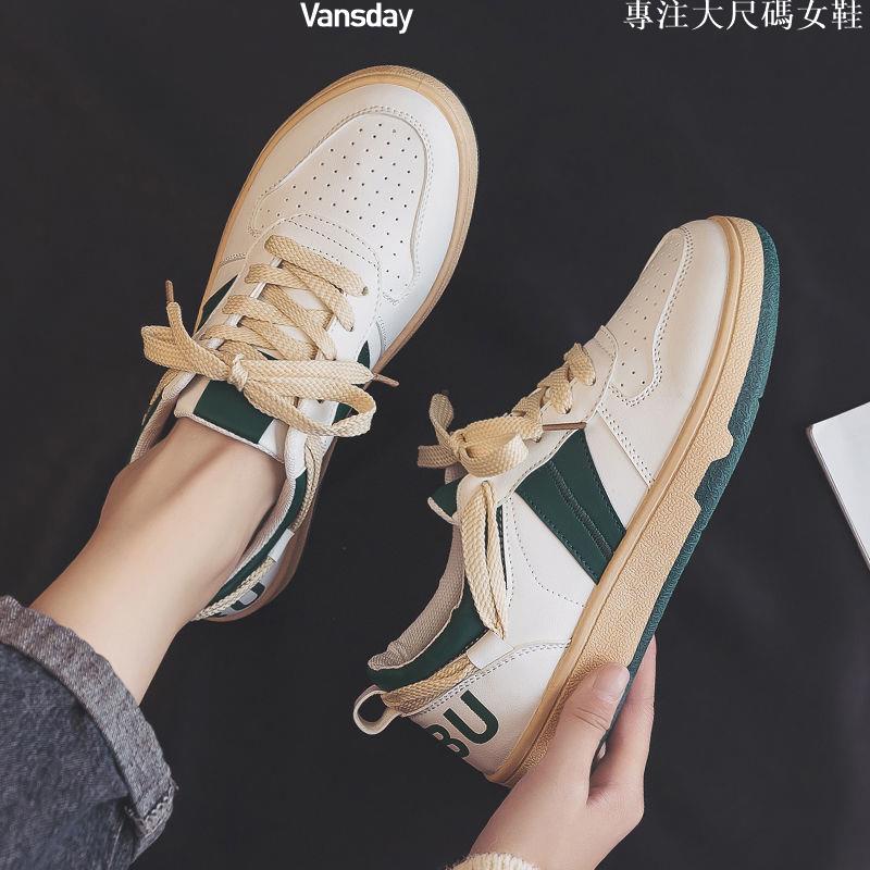 Giày Thể Thao Đế Bằng Size Lớn 35-43 41 Phong Cách Retro Cho Nữ 2022