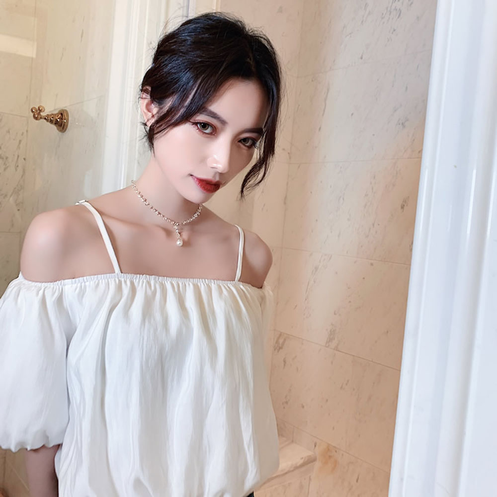 Dây Chuyền Ngọc Trai Nhân Tạo Hợp Thời Trang Cho Nữ