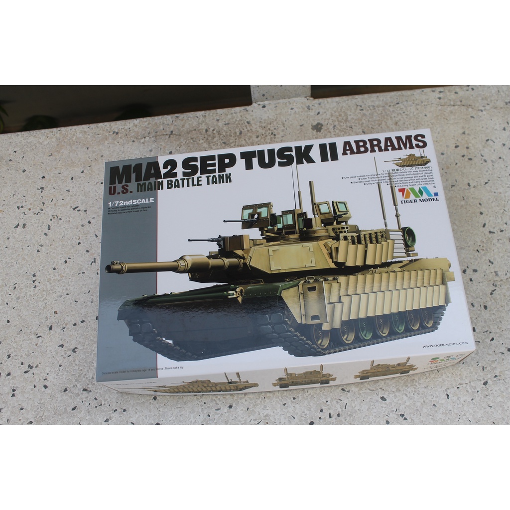 MÔ HÌNH KITS QUÂN SỰ - M1A2 SEP TUSK II ABRAMS - TỶ LỆ 1/72 - TIGER MODEL