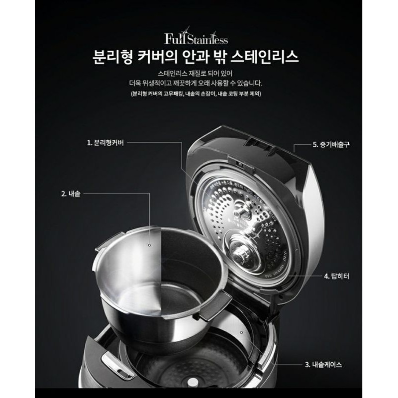 Nồi Cơm Điện Cao Tần Cuckoo CRP-JHI0660FSM (쿠쿠 6인용 IH압력밥솥)
 | BigBuy360 - bigbuy360.vn