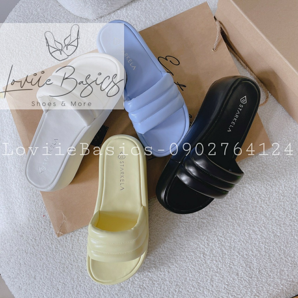 DÉP XUỒNG LOVIIE BASICS - DÉP NỮ THỜI TRANG PHONG CÁCH HIỆN ĐẠI QUAI NGANG MAY CHỈ ĐẾ BẰNG D220857