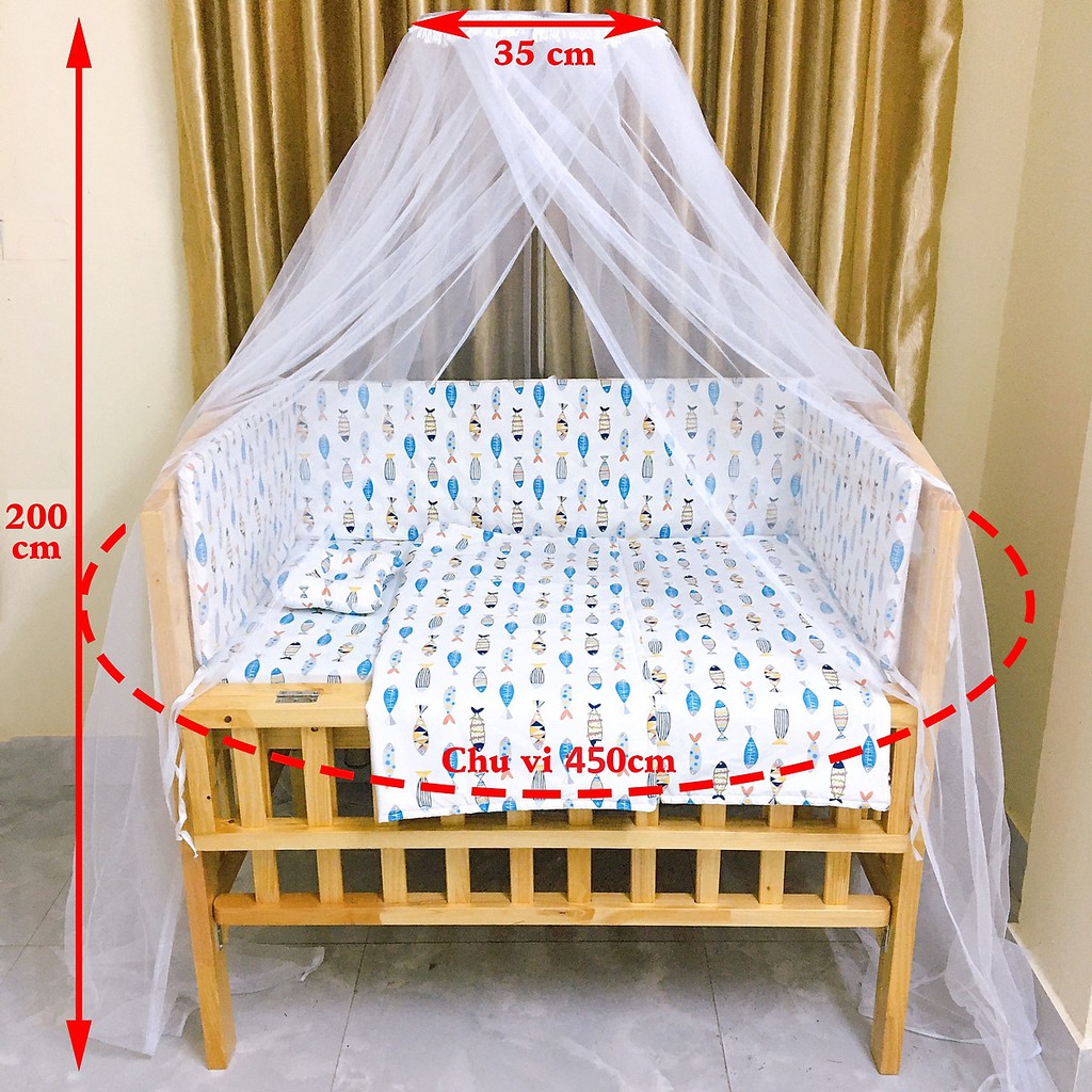 Màn Mùng Chống Muỗi Cho Giường Cũi trẻ em KIDSUN