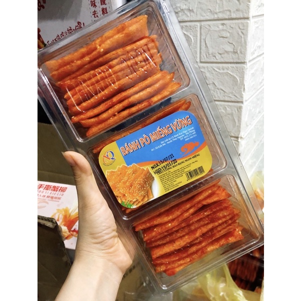 Bánh pò miếng vừng hộp to 3 ngăn cực nhiều - ăn vặt Việt Nam