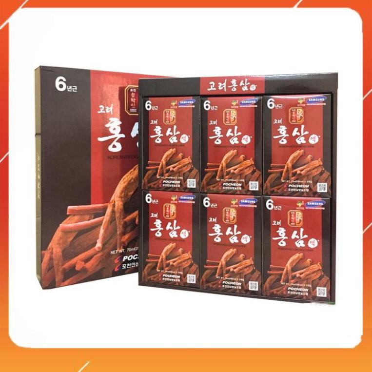 Nước Hồng Sâm POCHEON Hàn Quốc hộp 30 gói * 70ml