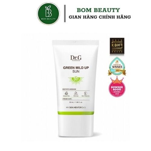 Kem chống nắng cho da nhạy cảm drg dr.g Dr.G drg (Drg)Green Mild Up Sun+ SPF 50/PA++++ (#drg)