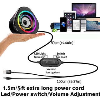 Loa máy tính có đèn RGB cổng USB