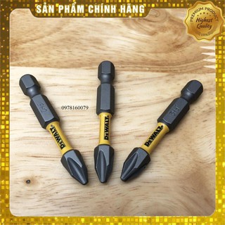 Combo 3 mũi vít bake 1 đầu Ph2x50mm Dewalt chính hãng