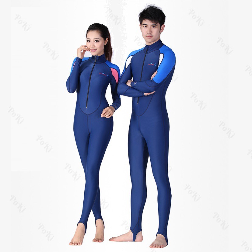 Quần áo lặn biển dài tay NAM - Size M, cản tia UV 99% (UPF50+), chống nắng cao cấp - POKI