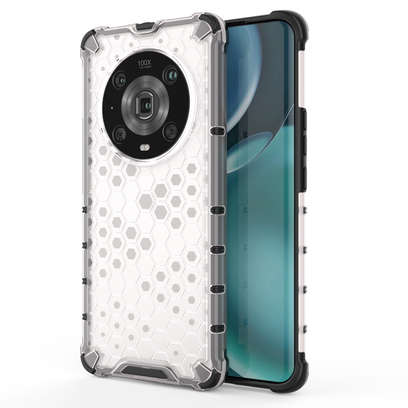 Ốp Điện Thoại TPU + PC Chống Sốc Họa Tiết Tổ Ong Cho Honor Magic 4 Pro 5G