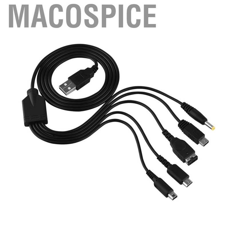 NINTENDO Cáp Sạc Macospice Usb Cho Nintendo Sp Wii U 3ds Ndsl Dsi Xl 5 Trong 1