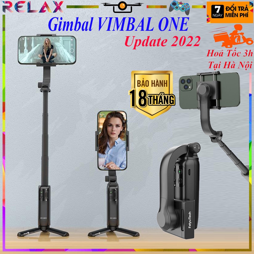 Gymbal điện thoại VIMBLE ONE gấp gọn mang theo tiện lợi, Tay cầm chống rung chuyên nghiệp dành cho quay vlog - phim ngắn
