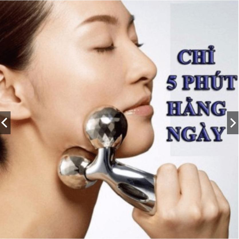 [ NÂNG CƠ MẶT CHỐNG LÃO HÓA] CÂY MASSAGE MẶT 3D 360 ĐỘ