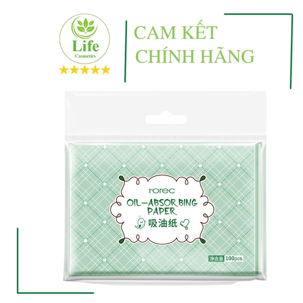 Giấy Thấm Dầu Gói 100 Tờ Rorec – Giấy Thấm Dầu Nội Địa Trung Giấy Thấm Dầu Da Mặt Thấm Dầu Life Cosmetics