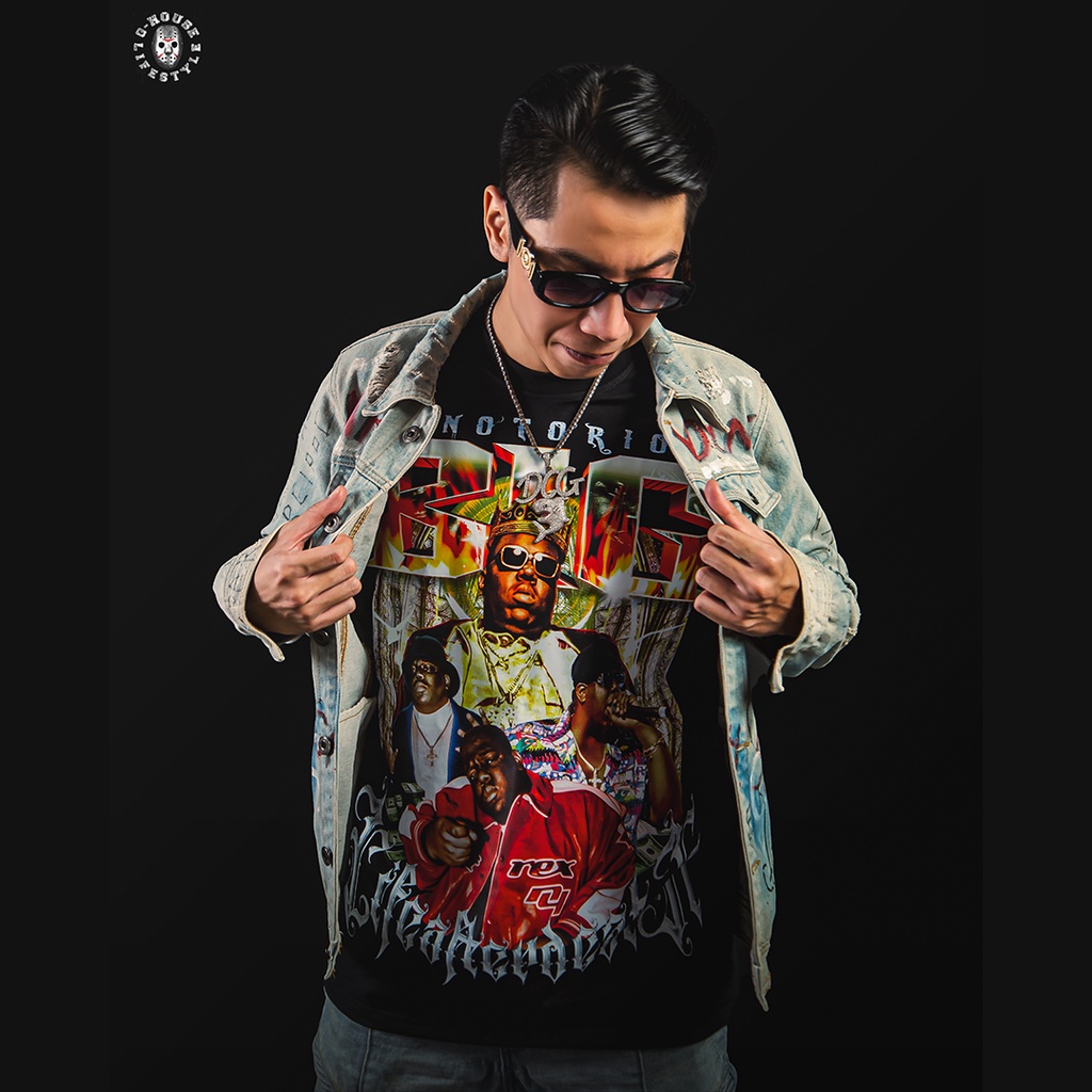 Áo Thun Rapper Biggie The Notorious BIG Oversize Phong Cách Hip-hop Unisex G-House Lifestyle
