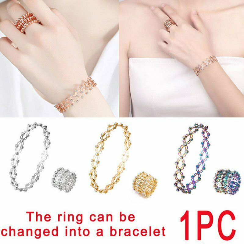 Vòng Tay Mạ Bạc 925 Đính Đá 2 Trong 1