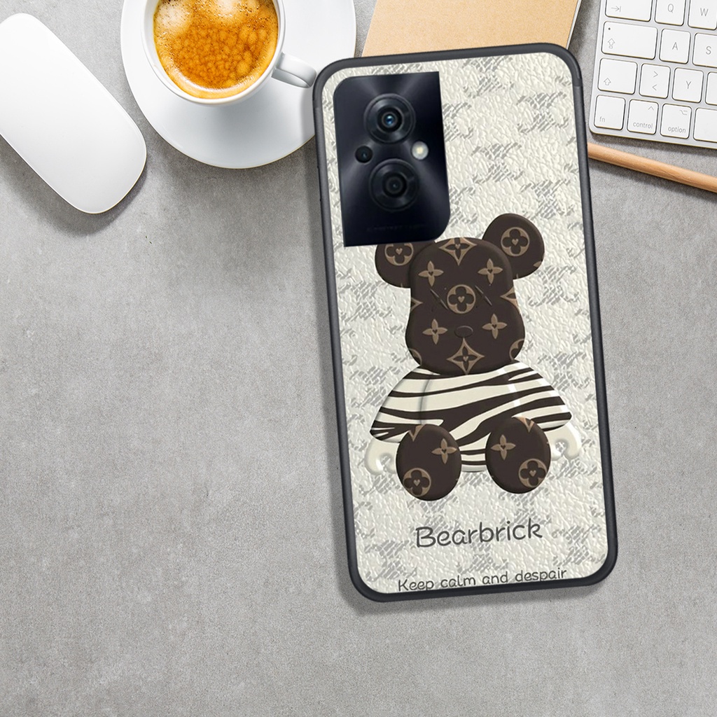 ỐP LƯNG OPPO RENO 8 4G - RNEO 8 5G - RENO 8Z, IN HÌNH BEAR@BRICK