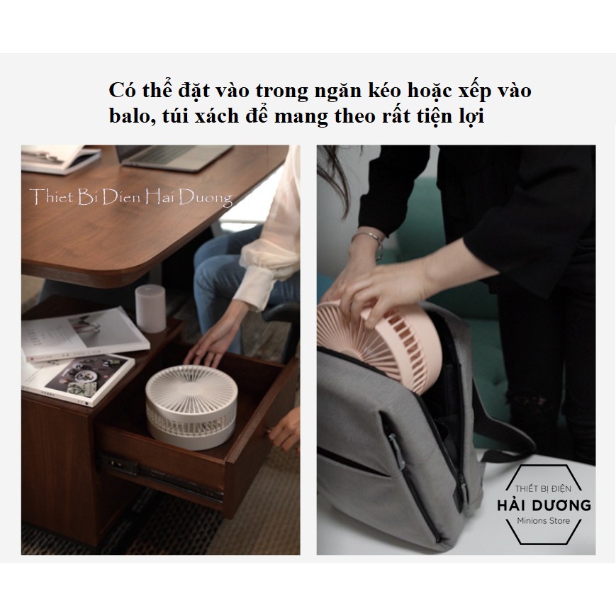 Quạt Tích Điện Di Động 3 Kiểu Dáng Thông Minh Để Bàn TN134  - Bảo Hành 18 Tháng - Hàng loại 1 Nặng Chắc Chắn