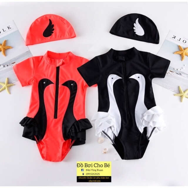 Bộ thiên nga cộc tay(kèm mũ)