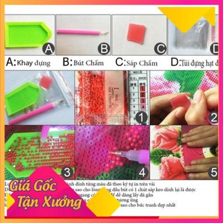 Tranh Đính Đá MÃ ĐÁO THÀNH CÔNG (ĐÁ ABC CAO CẤP)