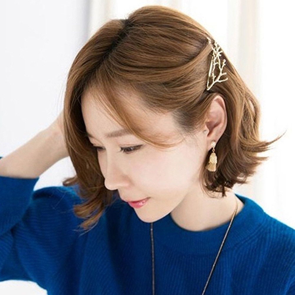 Kẹp tóc hình sừng nai phong cách vintage xinh xắn