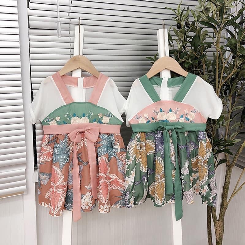 [XÃ KHO] Đầm Hanbok Áo dài bé gái