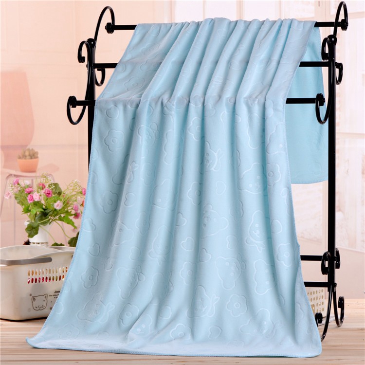 Khăn Tắm Thấm Hút Tốt 70x140cm Họa Tiết Gấu Hoạt Hình