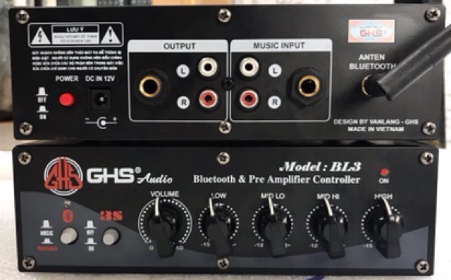 Bộ pre amply và Bluetooth rời