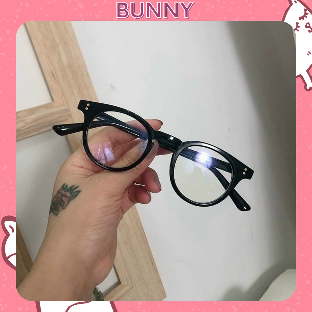 Kính giả cận thời trang gọng tròn nam nữ cute giá rẻ phong cách Hàn Quốc mắt kính không độ chống tia UV 2008
