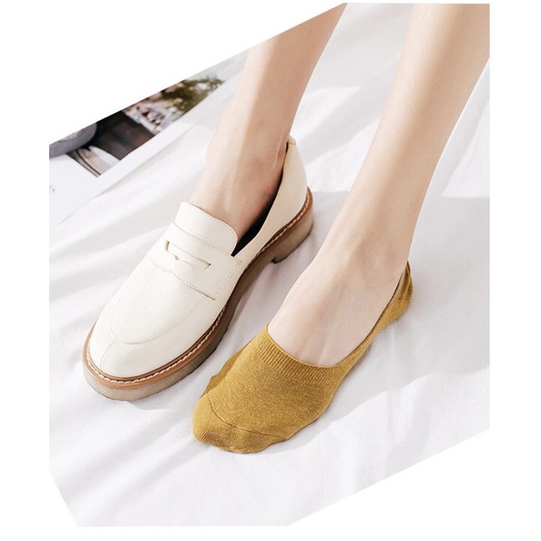 Vớ Lười Trơn Màu Nam/ Nữ ERASHOP 074558 - Thun Co Giãn 4 Chiều Freesize, Phù Hợp Mang Sneaker, Giày Tây, Giày Búp Bê