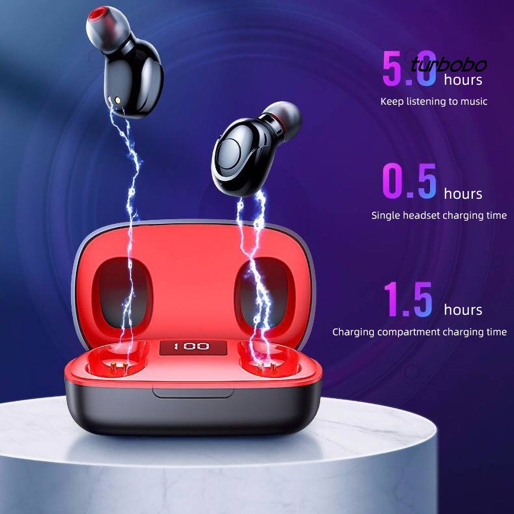 Tai nghe nhét tai không dây Bluetooth 5.0 T-S9 TWS kỹ thuật số