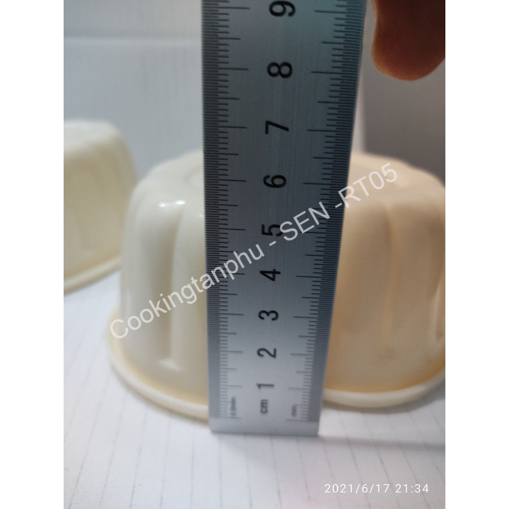 2 KHUÔN RAU CÂU TRUNG THU HÌNH TIM 10 x 4.5 - RT05