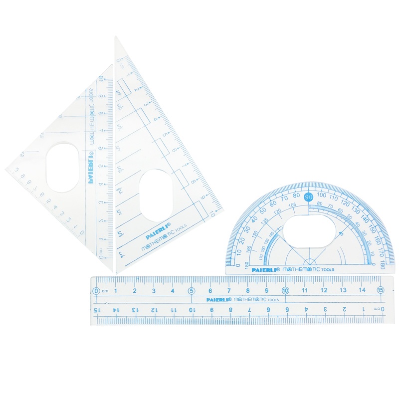 Bộ Compa 7 Món - Bút Chì Kim - PRL-2513 - Màu Xanh