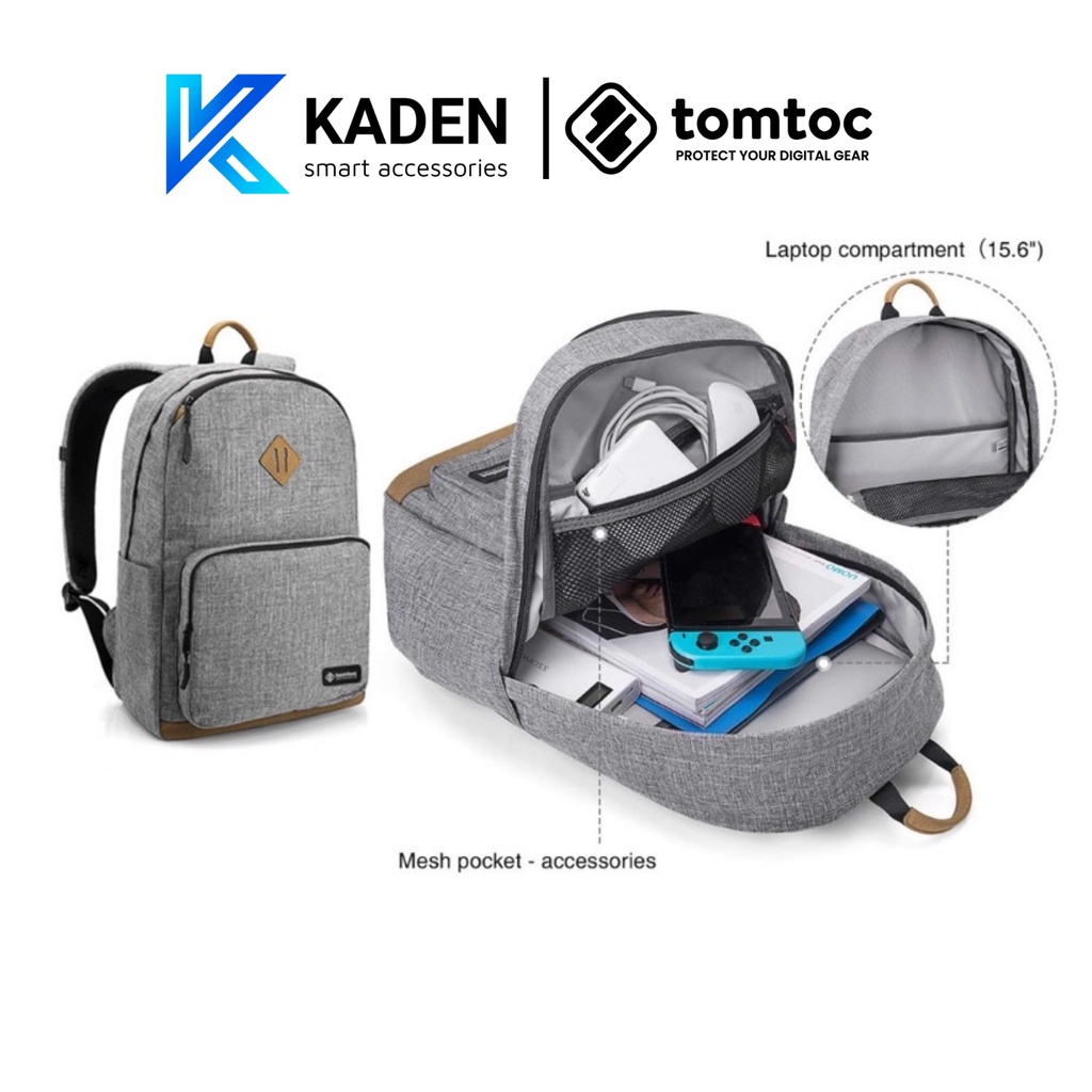 BALO TOMTOC (USA) LIGHTWEIGHT MULTI-PURPOSE LAPTOP 13″14″15″16″ GRAY