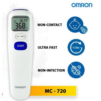 Nhiệt kế hồng ngoại đo trán OMRON MC 720 Bảo hành chính hãng 2 năm