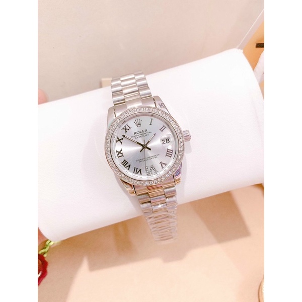 Đồng Hồ Nữ Rolex Viền Đá