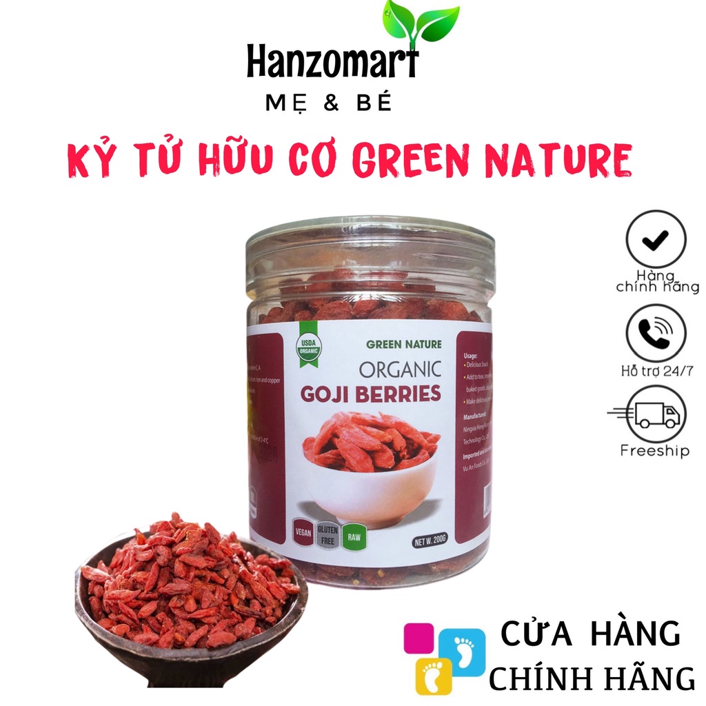 Kỷ tử hữu cơ Green Nature 200g