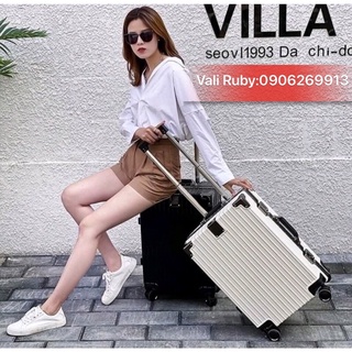 Vali khung nhôm- khoá sập đủ size 18/20/24/29