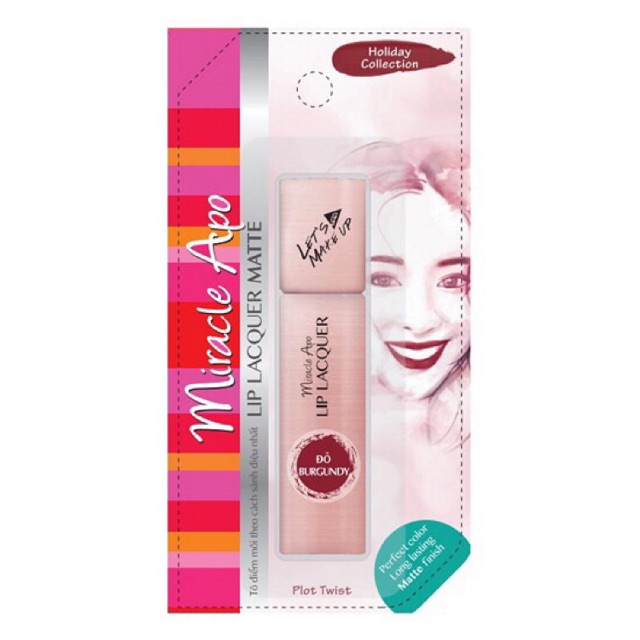 SON KEM LÌ LIP LACQUER BURGUNDY