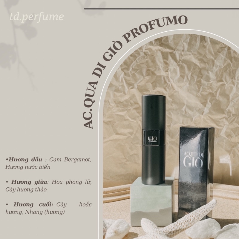 AC.QUA DI GIÒ PRO.FUME (giò đen) - Nước hoa mini 20ml