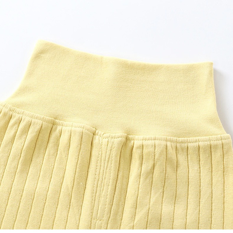 Bộ cotton dài tay cạp cao Hàng Quảng Châu cho bé trai bé gái mặc thu